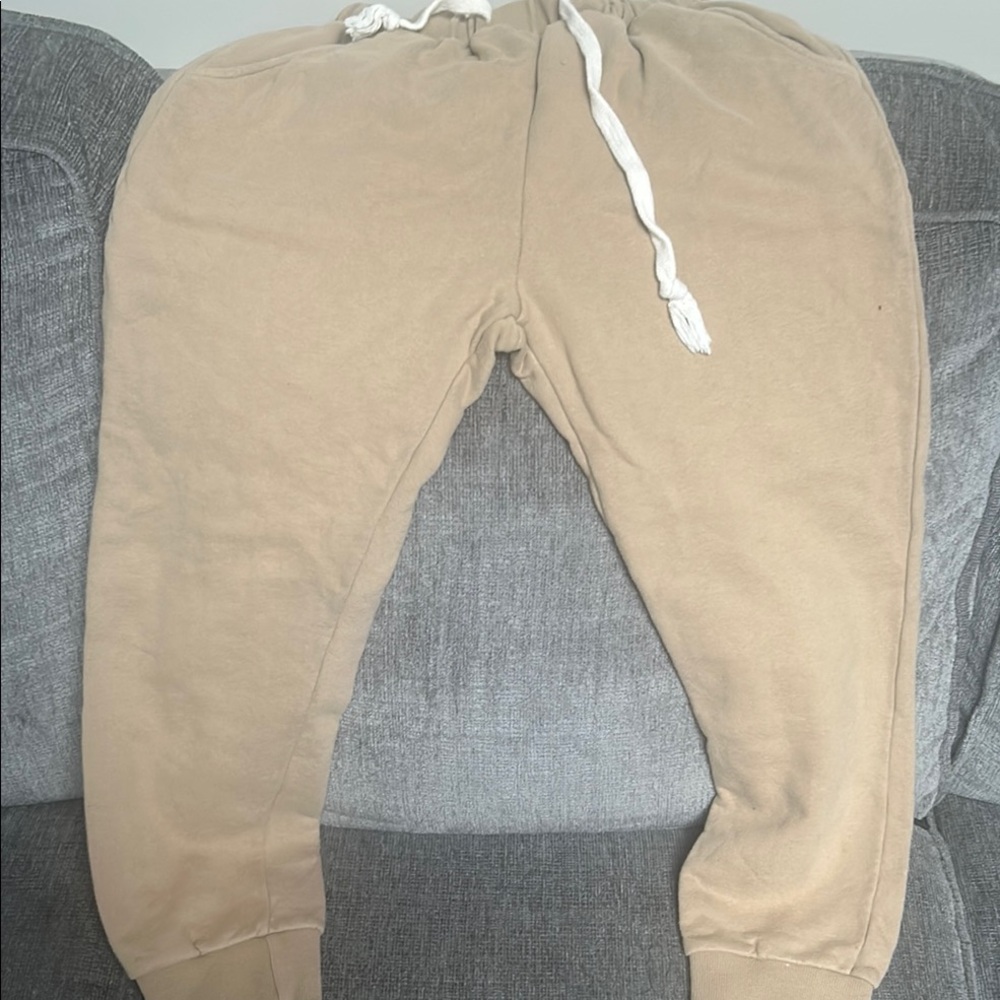 Pixie market Tan Jogger Sweatpants